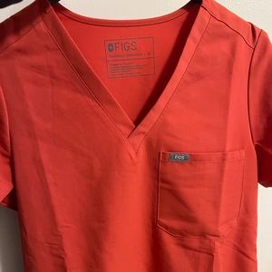 Figs Catarina Clay Size Small Scrub Uniform Top